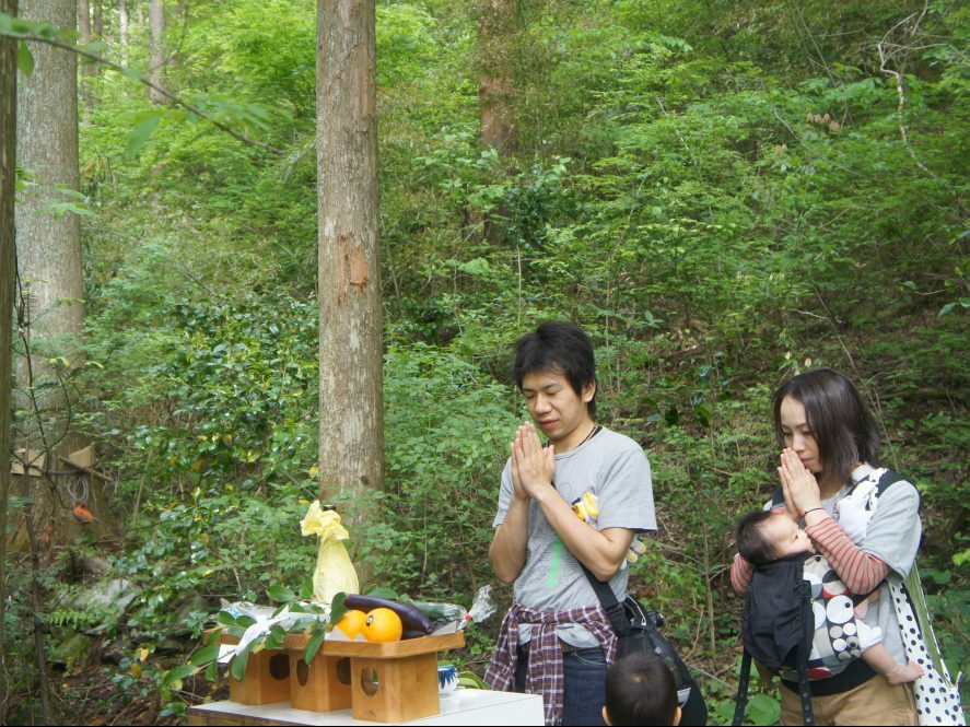 伐採させていただく木々に感謝を込めて・・・