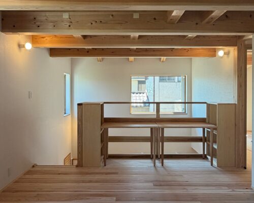 池田市の木の家の造作家具